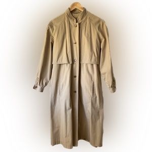 Vintage Khaki Trench Coat made in Hong Kong